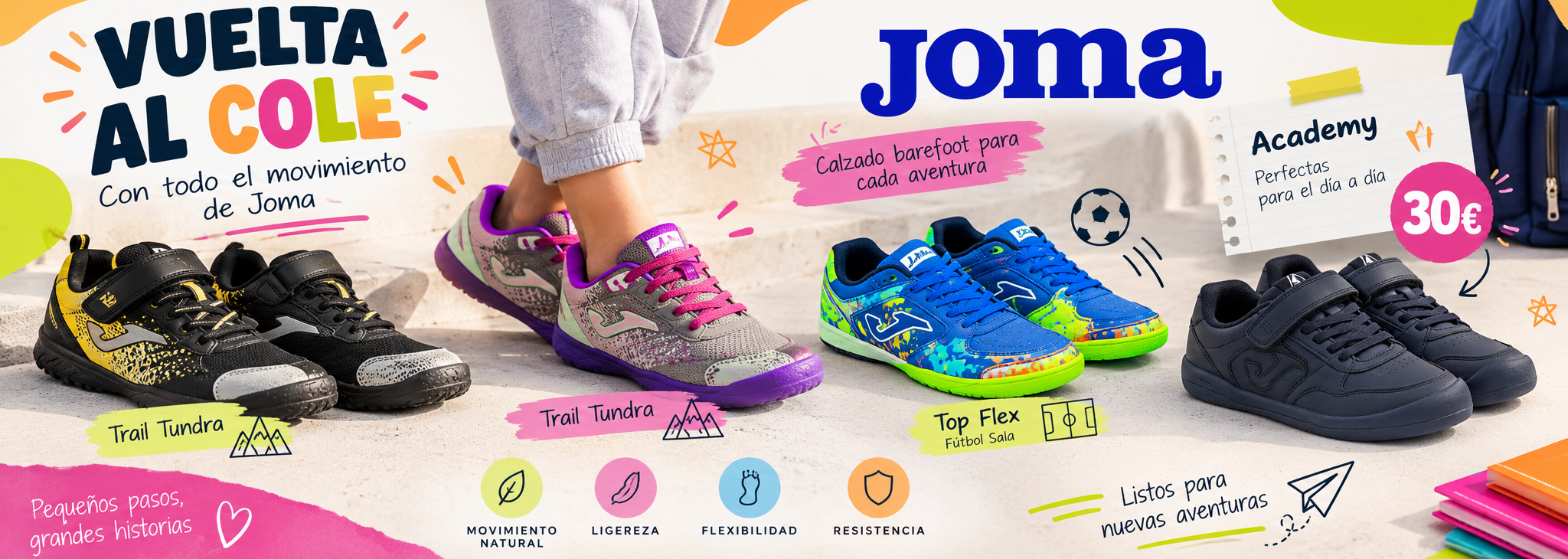 Deportivos barefoot Joma